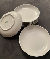 Hutschenreuther Maria Theresia 8 Teller Brotteller weiß