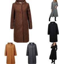 Damen Flauschiger Trenchcoat Mantel 0354 Ital-design