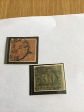 Briefmarken,Preussen 1866/69. Mhn. 20/21 gest. Kat. Wert 400€              Z1