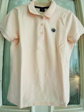 Damen Polo Shirt von Polo Club in Rosa Gr. M mit Knopfleiste