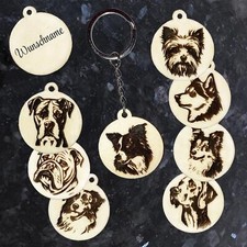 Holz Schlüsselanhänger Ø