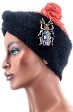 Gigantische Statement Emaille Strass Brosche Käfer Blau Luxus Modeschmuck (AB)