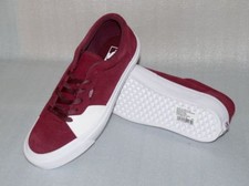 Vans UA Style 205 Rauleder Herren Schuhe Freizeit Sneaker EU 42 US9 Weinrot Weiß