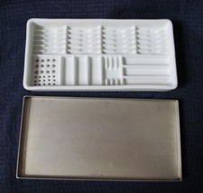 Derfla Becht Porzellan Schale mit Edelstahl Deckel ca. 20 x 10 cm Anzuchtschale