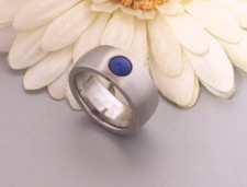 Neuer Edelstahl Ring Silber