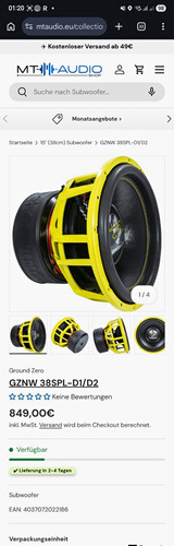 Ground zero gznw 38spl 38cm - ground,