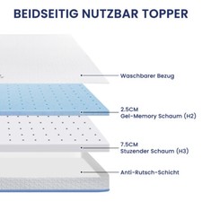 Matratze Topper Kaltschaum Gel