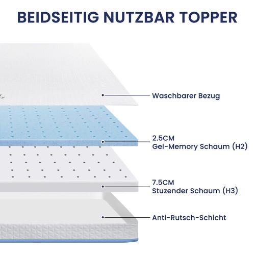 Matratze topper zonen bambus - 9,