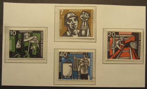 Bergbau briefmarken 1957 - ⚒,