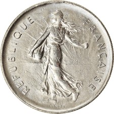 [#922827] Münze, Frankreich, 5 Francs, 1971