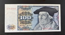 100 DM von  1970 in leicht