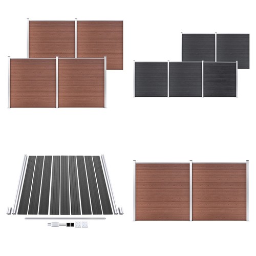 Zaunelement wpc 180x186 - 180x186, cm