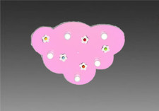 Rosa Lampe Leuchte Wolke