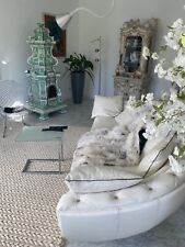 Nieri Designersofa Leder Couch Mit  Echten Swarovski Steinen