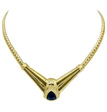 Vintage DIOR Blauer Kristall