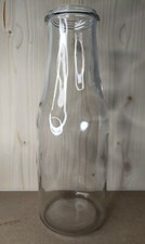 Ikea Ensidig Glas-Vase Milchflasche Glasflasche 28cm Blumenvase schlank schmal