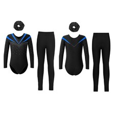 DE Mädchen Turnanzug Glitzer