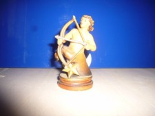 Kleine Wood Carving Figur Armor ? Fantasy Figur Made in Italy