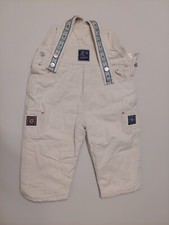 gefütterte Latzhose, weiß, 92  Topolino