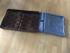 Seidenschals aus Dubai, braun und grau / silber 180 x 70 cm nie getragen