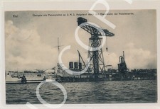 Foto PK Kaiserzeit - Übergabe von Panzerplatten an SMS Helgoland  X84