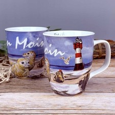 Großer maritimer Kaffeebecher