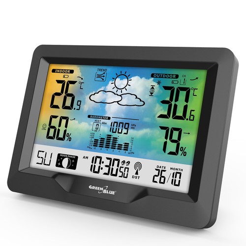 Wetterstation farbdisplay dcf - wetterstation,