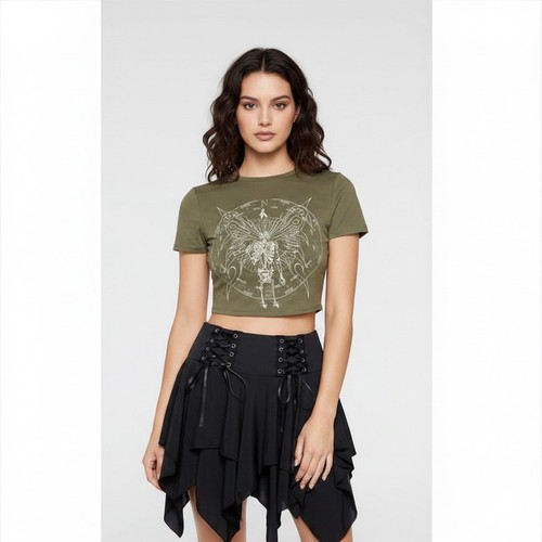 Damen crop top - top, olive