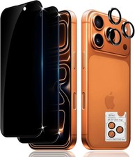 2X Schutzglas ( Display + Kamera ) für iPhone 17 Pro / Max Panzerfolie Anty-Spy