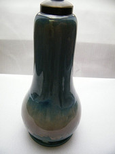 Keramik Lampenfuß Tischlampe Überlaufglasur 30er Jahre ? 29 cm