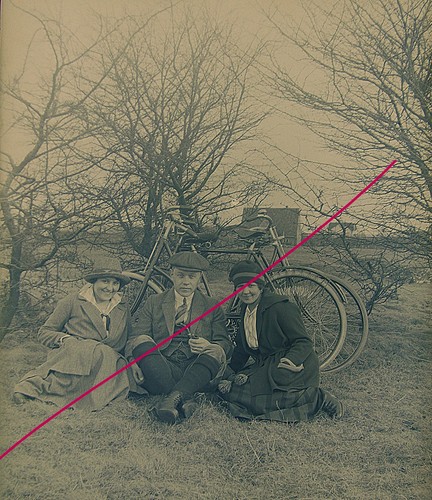 Frauen mann mit - mann, fahrrad