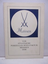 Meissen VEB Staatliche Porzellan Manufaktur Meissen DDR 1975 Dresden Softcover