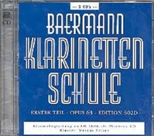 Baermann Klarinettenschule Playback-CD Opus 63 Edition 502B 2CD`s