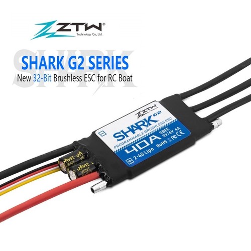 40a ztw shark boats - ztw, regler