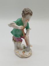 Meissen Porzellan Sammler Figur 1. Wahl Gärtner Junge Kind mit Spaten No 12 10 
