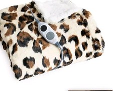 MONT CHALET Heizdecke Fellimitat Mikrofaser Chinchilla waschbar, 130x160cm Tü