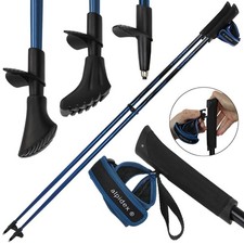 Nordic Walking Stöcke Carbon Walkingstöcke inkl. Gummipuffer und Padhalter