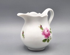 Meissen Porzellan Milchkännchen Sahnegießer, rote Rose Handmalerei antik 1. Wahl