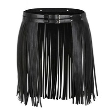 Damen Hippie Kunstleder Double