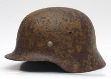 M42 Stahlhelm WW2 (Original) Wehrmacht, WK2, WWII, mit Innenband, Scheunenfund