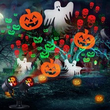 Projektor Weihnachten Aussen, Doppelter Kopf Dynamische LED Schneeflocken