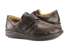 Ganter Gr.41 Herren Comfort Halbschuhe Slipper Leder Braun  WEITE K  TOP  J 852