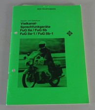Betriebsanleitung  AEG Vielkanal-Sprechfunkgeräte FuG 8a, 8b, 8a-1, 8b-1