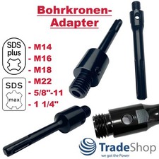 Adapter auf M14, M16, M18, M22, 5/8-11, 1 1/4 Zapfen Diamantbohrkronen
