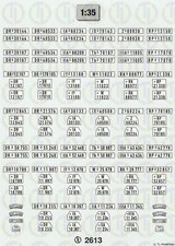 2613 - Decals Kfz-Kennzeichen