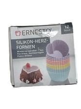 Silikon Muffin Herz-Formen Muffinset 12 Stück wiedervewndbar antihaft spülmaschi