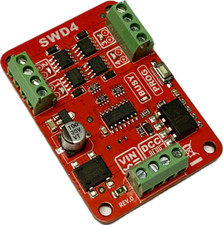 SWD4  Schaltdecoder 4-Fach DCC H0/N/TT/Z Digital Decoder MosFET Ausgänge