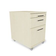 Rollcontainer 60 cm tief 2 Schubladen und Materialauszug Bürowagen Bürocontainer