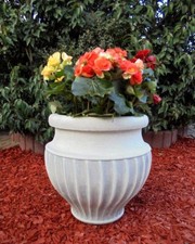 Pflanzamphore, Steinguss, Blumenschale, Pflanzvase, Pflanzschale Vase Gartendeko