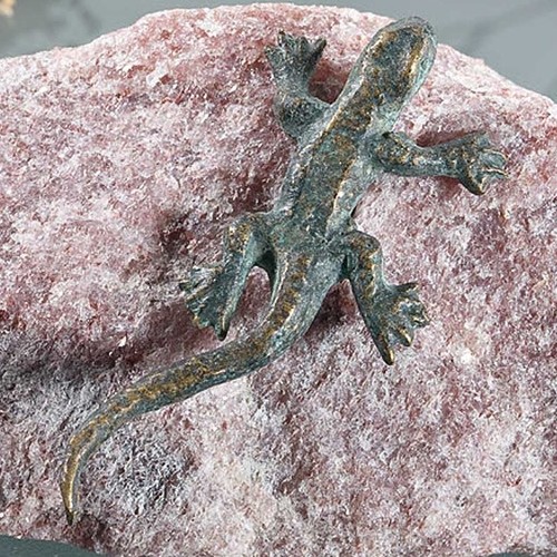 Bronzefigur eidechse mini - eidechse,